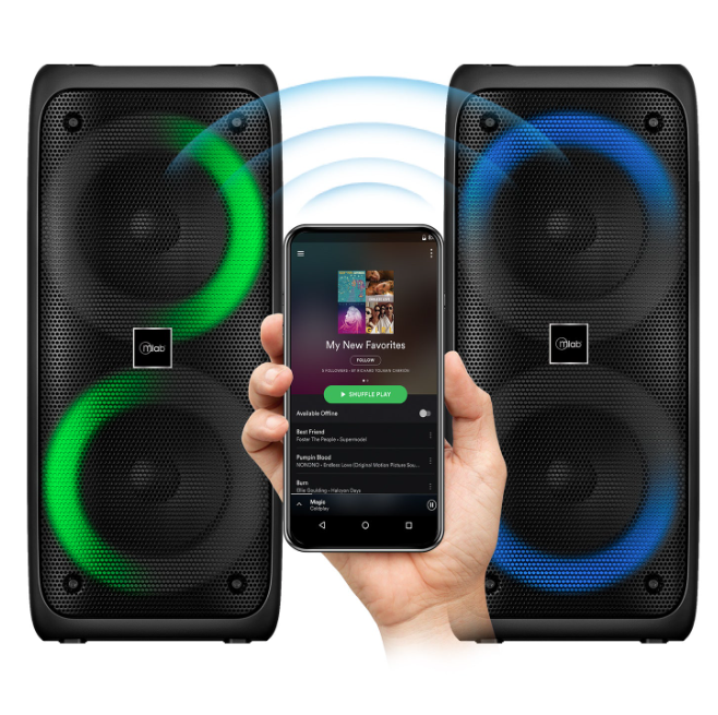 Parlante Karaoke Flaming Funky Color Feel Mlab-4