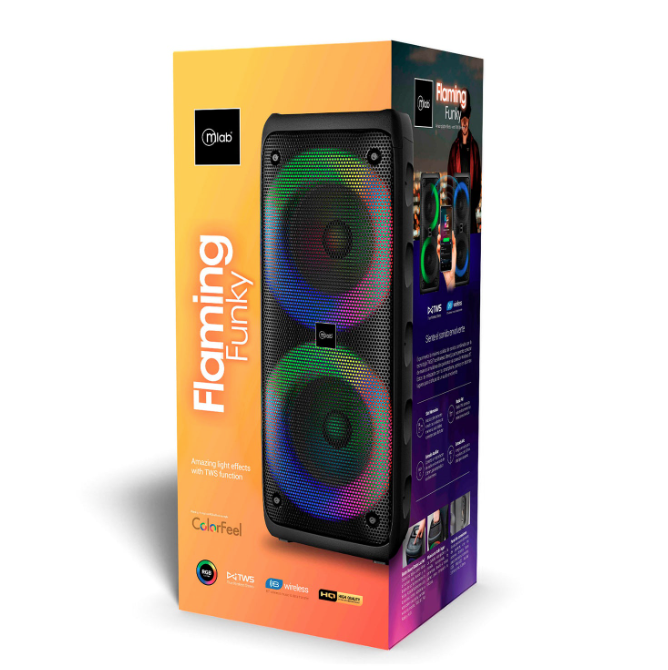 Parlante Karaoke Flaming Funky Color Feel Mlab-6