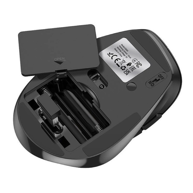 Mouse Inalámbrico ergonómico HOCO GM24 negro-3