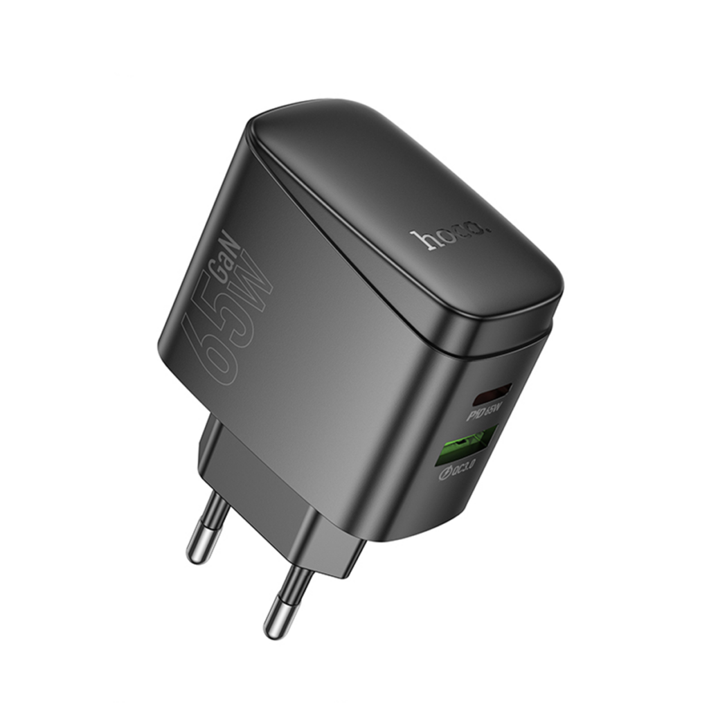 Cargador Carga Rapida Hoco Cs63a 65w Negro-1
