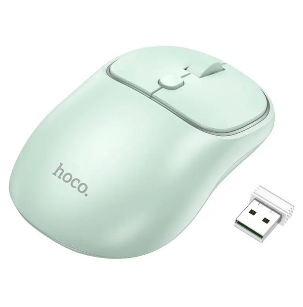 Mouse inalámbrico doble modo USB Y Bluetooth Hoco GM25 verde-3