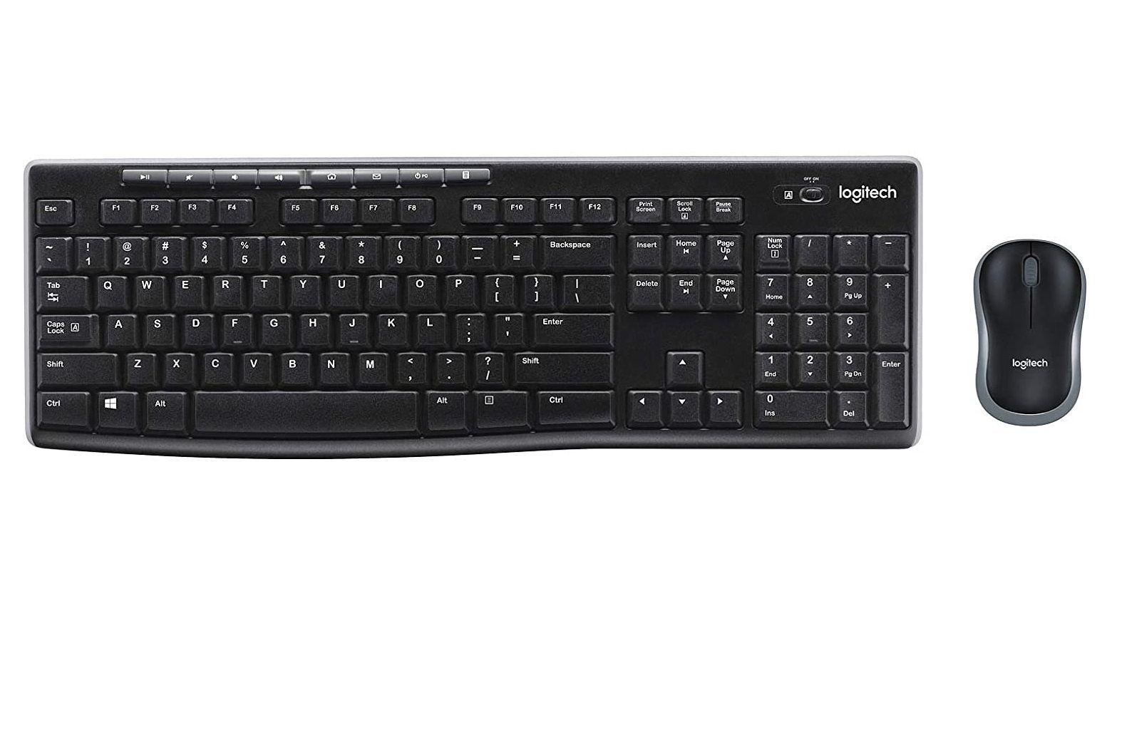 Teclado Logitech inalambrico MK270 negro-1