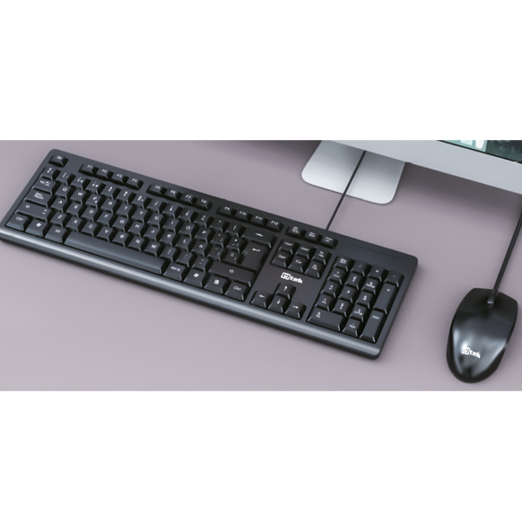 KIT Teclado y mouse alámbrico USB UTEK UT-KTD250-2