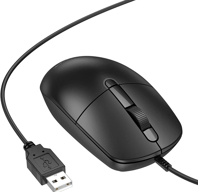 Mouse con cable USB 1600DPI Borofone BG17-1