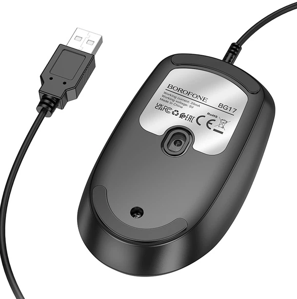 Mouse con cable USB 1600DPI Borofone BG17-4