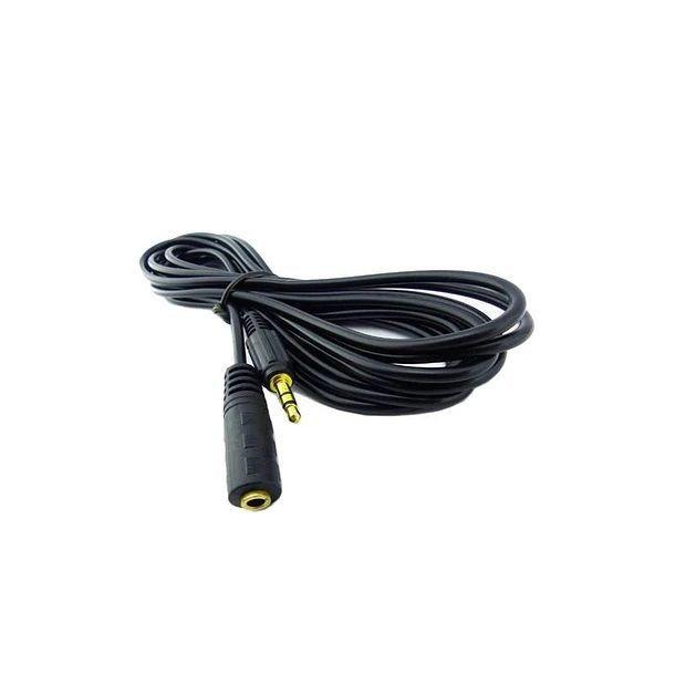 Cable De Audio 3.5mm Macho A Hembra 3m Negro-2