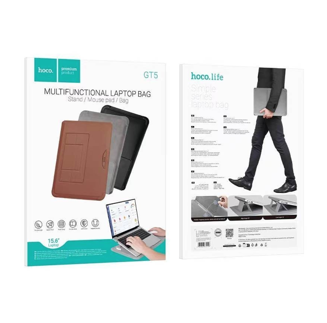 Funda de Notebook y Tablet con soporte Hoco GT5 negro-3