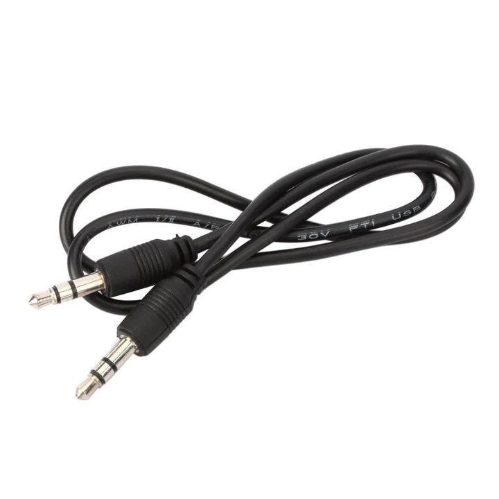 Cables  auxiliar Ultra macho a macho 1.80 MTS negro-2