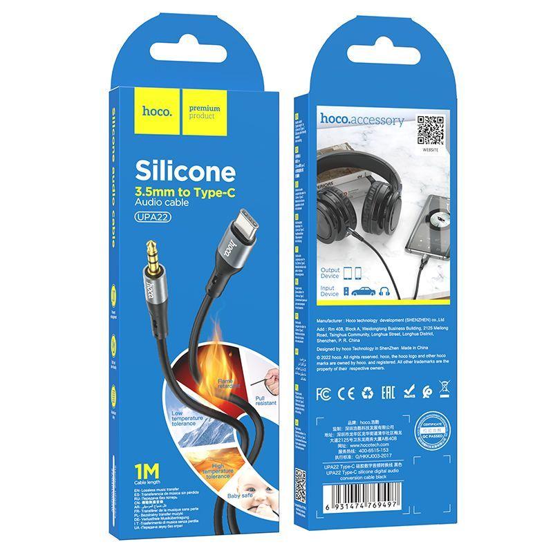Cable Hoco de conversión de audio de 3,5 mm a tipo-C “UPA22”-3
