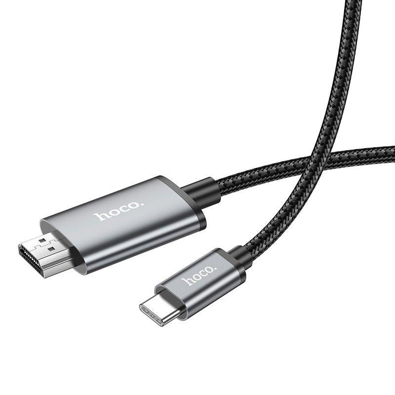 Cableado Hoco UA27 Tipo-C a HDMI 4K Negro 2mts-3