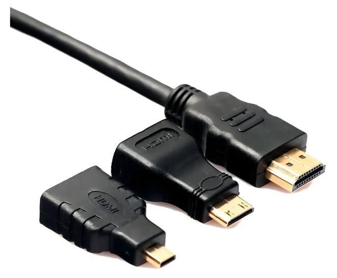 Cable Hdmi  3 En 1, Con Adaptadores Mini Hdmi Y Micro Hdmi-2
