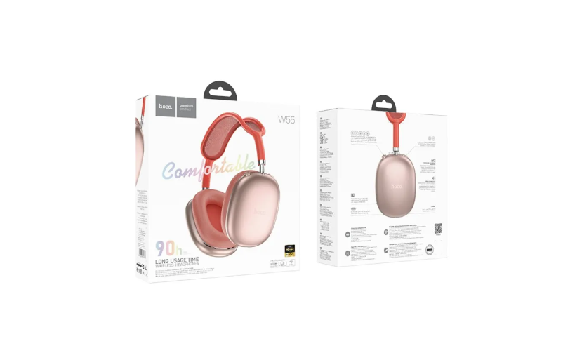 Audifono inalambrico Hoco W55 90hrs rosado-2