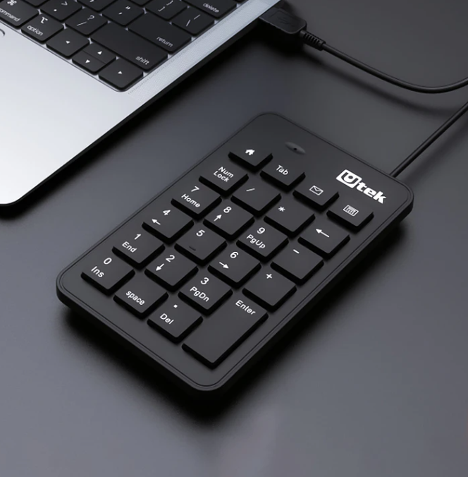 Teclado numérico USB multimedia 23 botones  UT-KBN700U-2