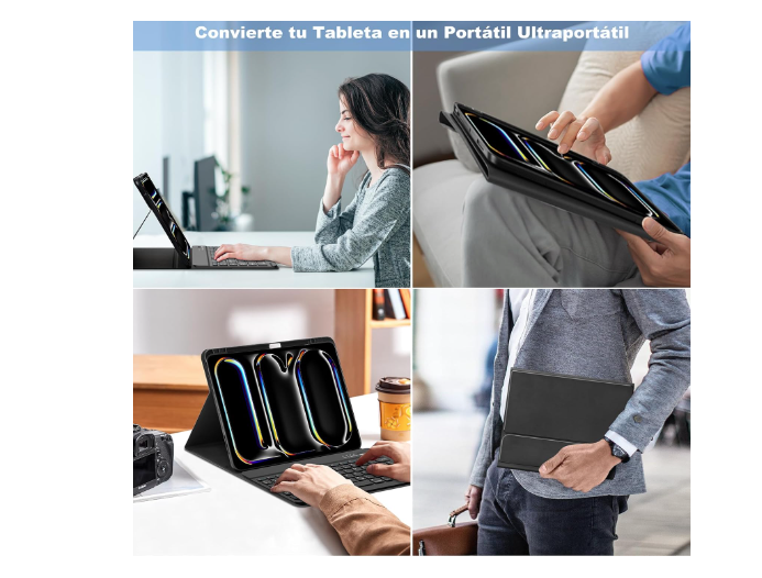 Funda con teclado para IPAD Air11 (2025/2024) Air5/Air4 10.9-2