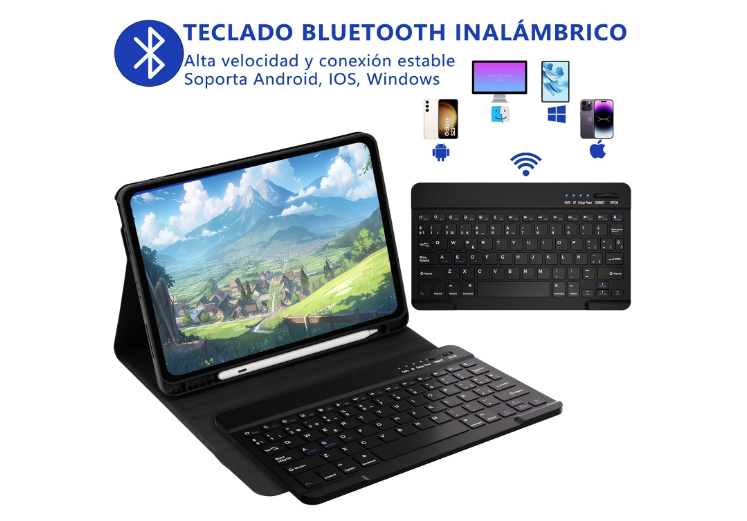 Funda con teclado para IPAD Air11 (2025/2024) Air5/Air4 10.9-3
