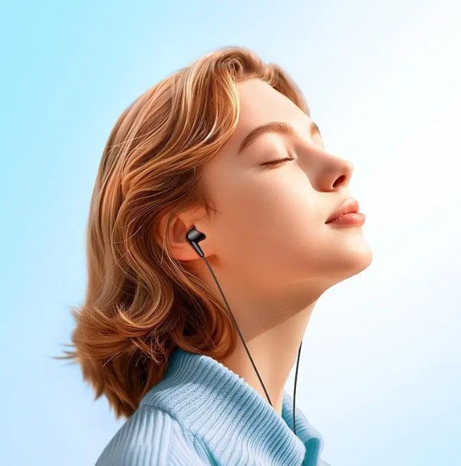 Audifono con cable USB-C Hoco M97 negro-3