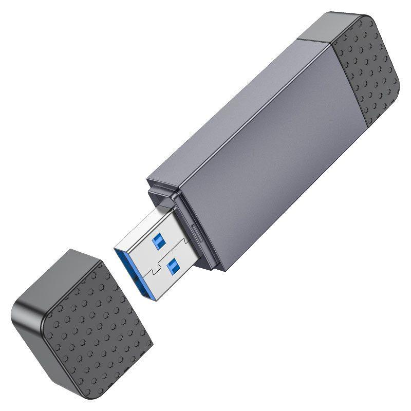Lector de tarjeta micro SD y SSD Hoco HB45 480Mbps-2