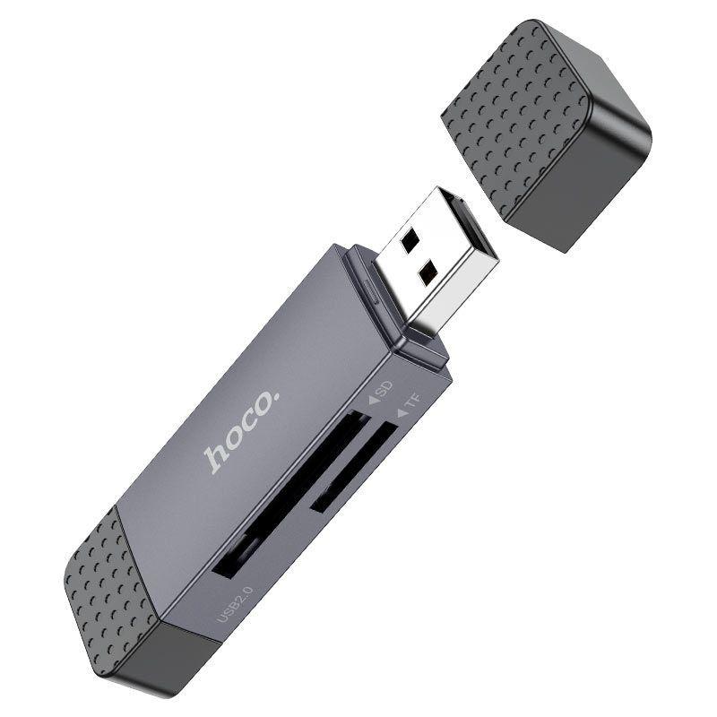 Lector de tarjeta micro SD y SSD Hoco HB45 480Mbps-4