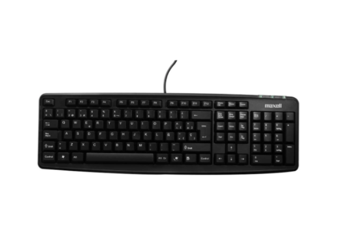 Teclado con cable USB ergonomico Maxell KB-90-2
