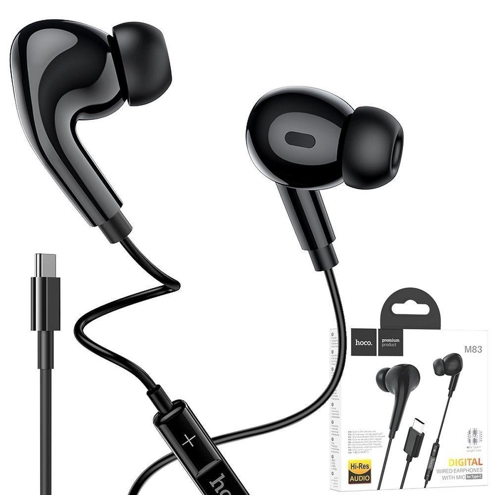 Audifono Hoco M83 tipo c manos libres blanco -2