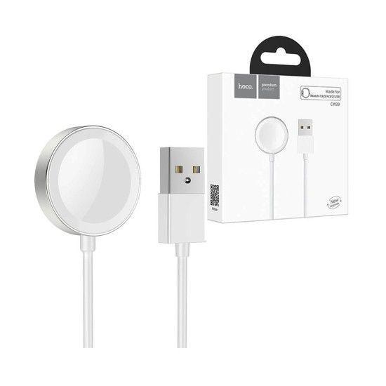 Cargador inalámbrico Hoco CW39 para iWatch blanco-2
