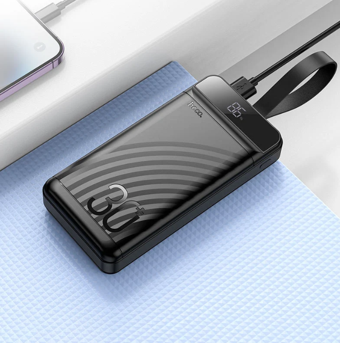 Power Bank Hoco J123B 30,000mAh 22.5W+PD20W pantalla LED-3