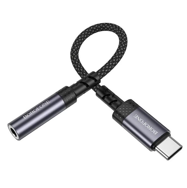 Adaptador de audio Tipo-C a auxiliar 3.5 Borofone BV24-0
