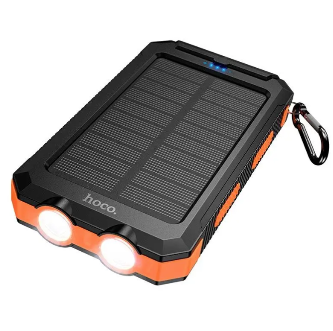 Power Bank solar con linterna 8000mah Hoco J164-3