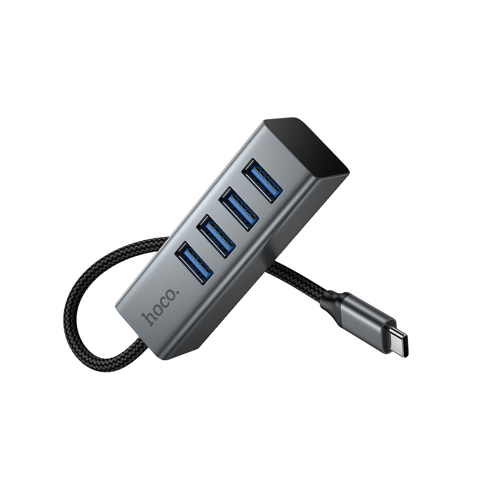 Adaptador USB-C a 4 puerto USB  3.0 Hoco HB1C-0