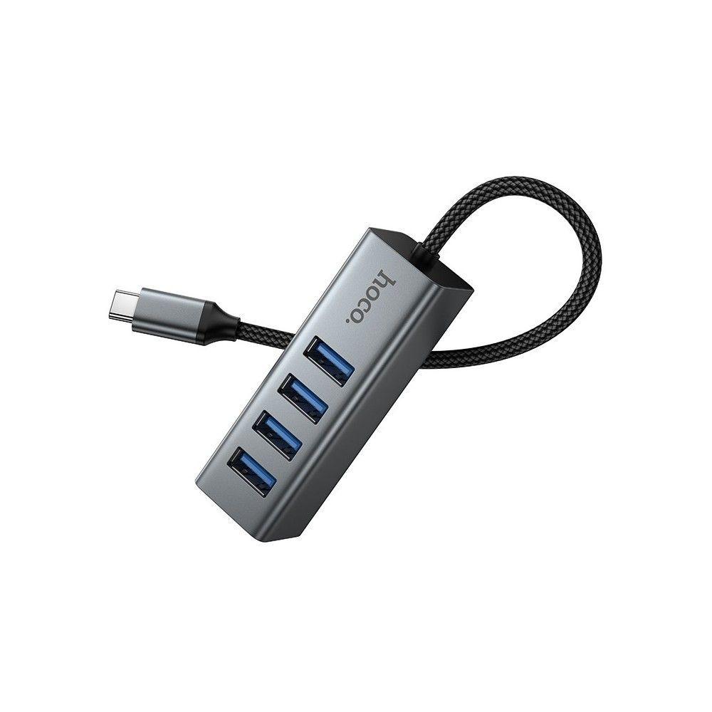 Adaptador USB-C a 4 puerto USB  3.0 Hoco HB1C-3