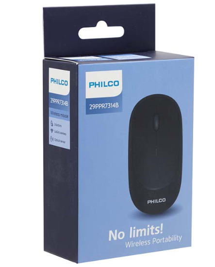 Mouse Philco Inalámbrico ergonomico 7314 negro-2
