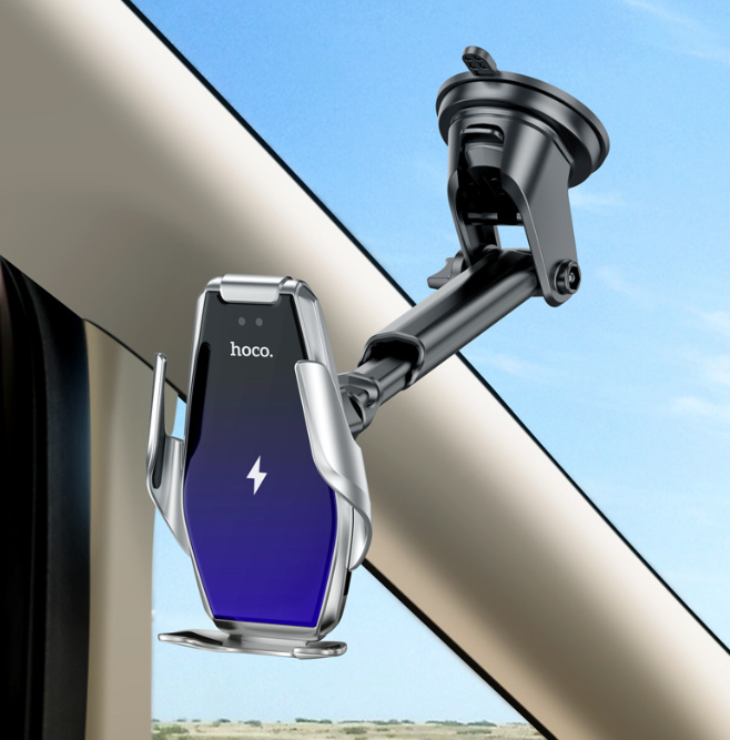 Soporte de auto con carga inalámbrica 15W Hoco S14-3