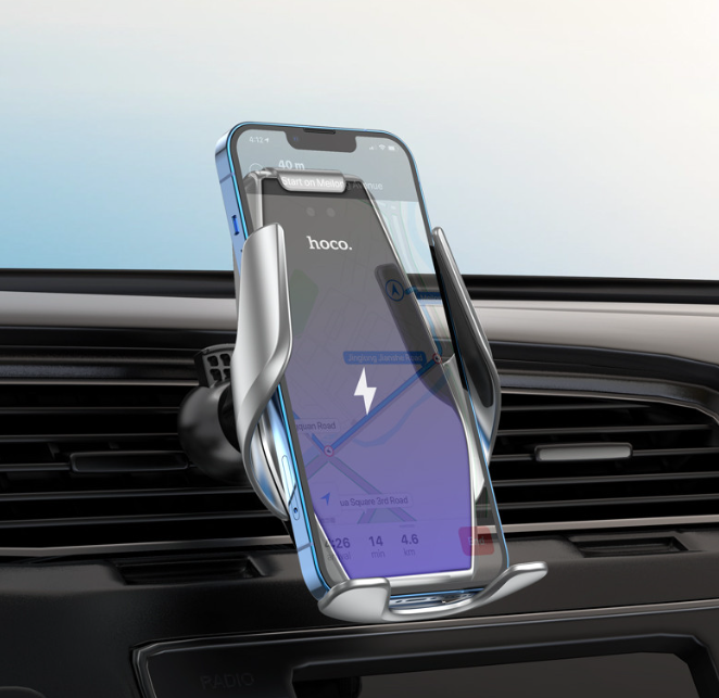 Soporte de auto con carga inalámbrica 15W Hoco S14-5