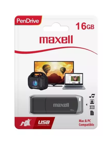 Pendrive Maxell 16gb 2.0 negro-1