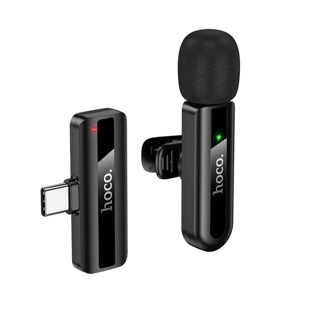Micrófono  inalámbrico Lavalier USB-C Hoco L20-2