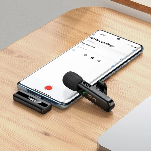 Micrófono  inalámbrico Lavalier USB-C Hoco L20-5