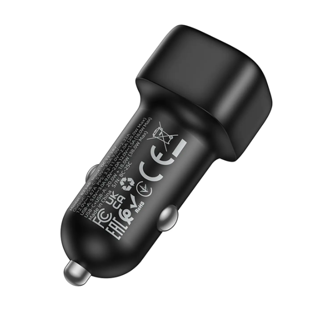 Cargador Auto  USB to USB-C PD38W Borofone BZ34B-3