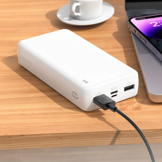 Power Bank  20,000 mAh PD 22,5W Borofone BJ55A blanco-1