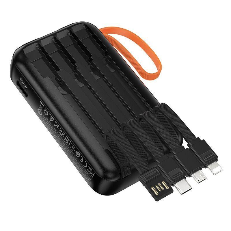 Power Bank Hoco J151  dual linterna x4 cables 20,000mAh-4