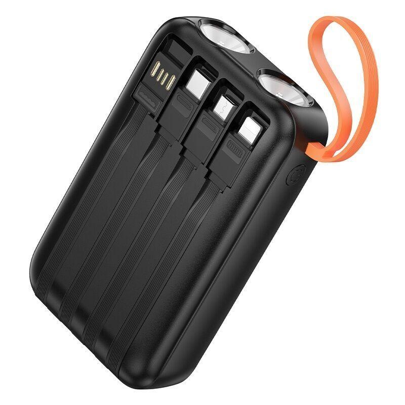 Power Bank Hoco J151  dual linterna x4 cables 20,000mAh-3