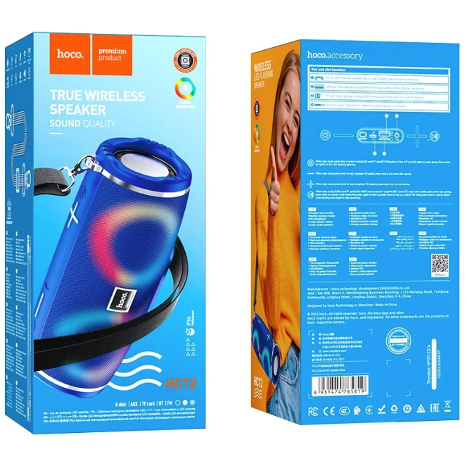 Parlante Bluetooth IPX4 Waterproof Hoco HC16-2