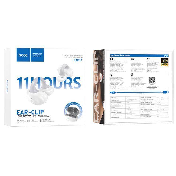 Audifonos Bluetooth Inalambrico Hoco EW57 Estereo Auriculares EarClip-4