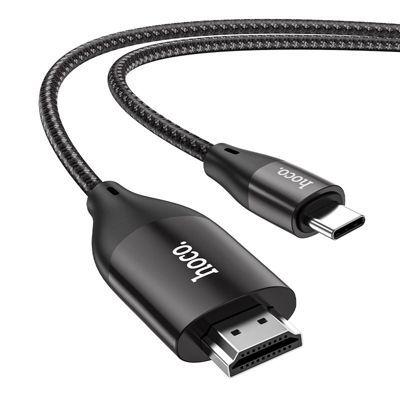 Cable Hoco UA16 tipo c a HDMI HD 2m negro-0