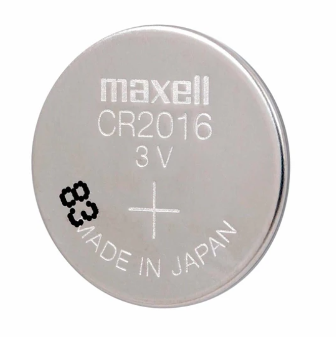 Blister de pila Maxell  tipo boton CR2016 3V de 5 unidades-2
