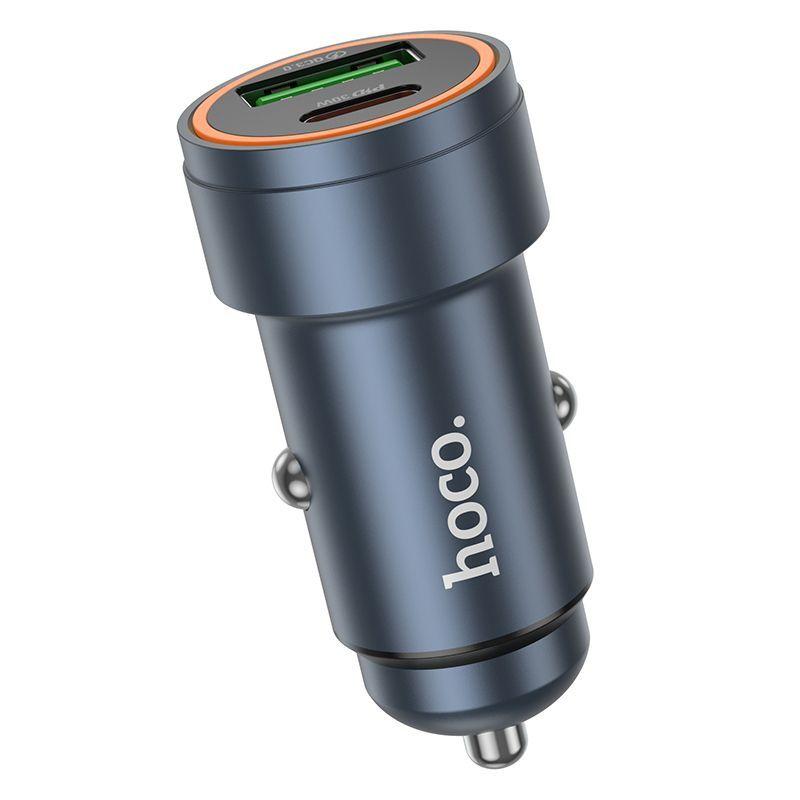 Cargador de auto Hoco Z57A USB to USB-C 30W-2