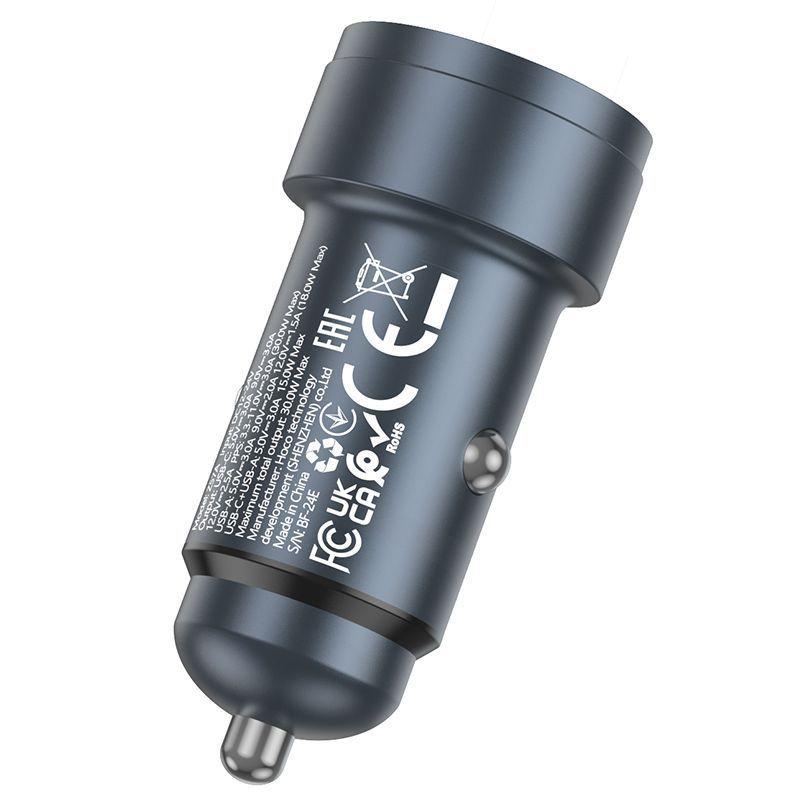 Cargador de auto Hoco Z57A USB to USB-C 30W-3