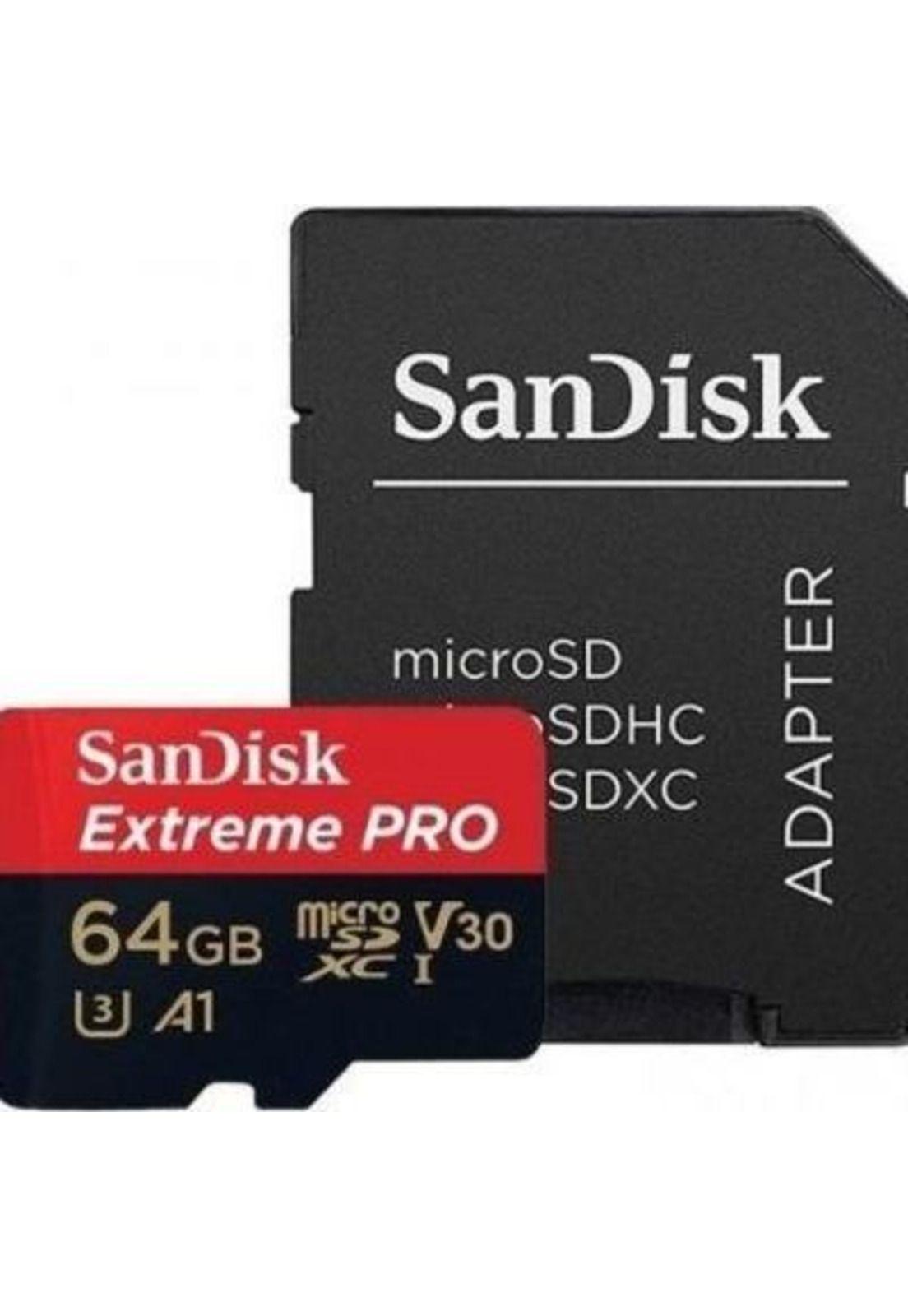Memoria Micro Sd Sandisk Extreme Pro 64gb+ Adaptador-1