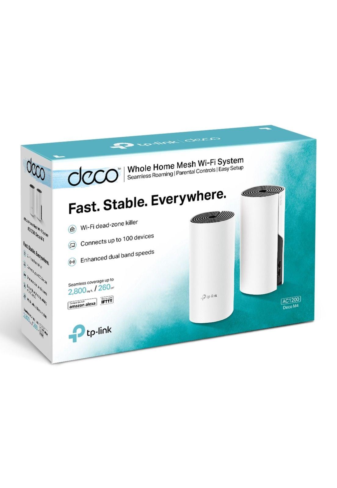 TP-Link Deco M4 2-pack Sistema de Wi-Fi Mesh AC-1200 Blanco-5