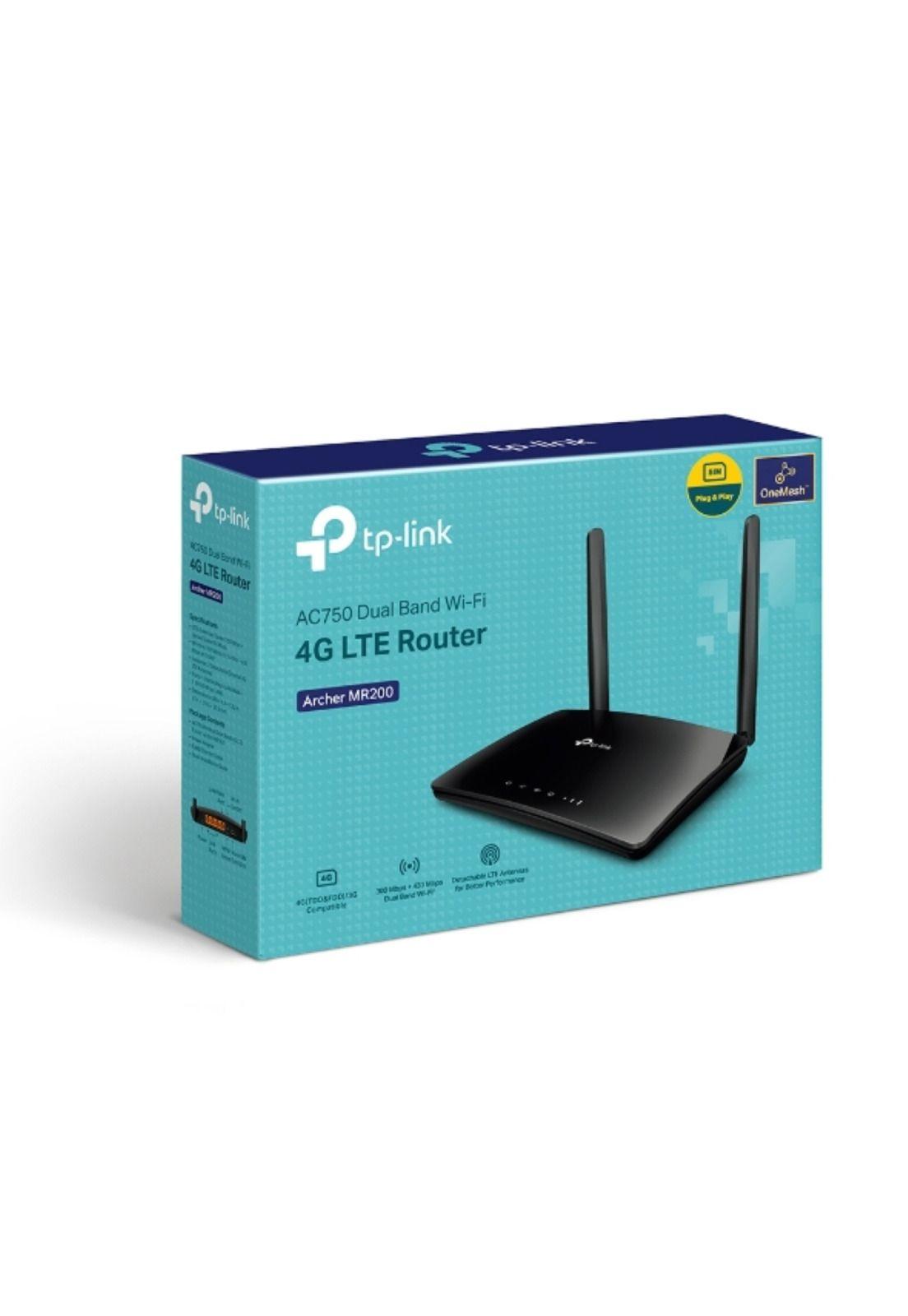 Router TP-Link Archer MR200 4G LTE Wi-Fi 5 Dual Band AC750-3