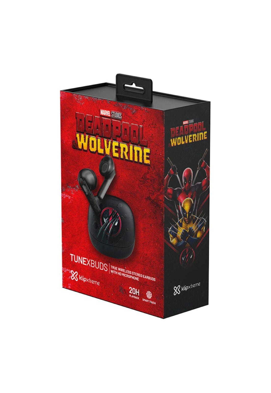 Audífonos Klipxtreme TuneXbuds Deadpool Wolverine In Ear-3